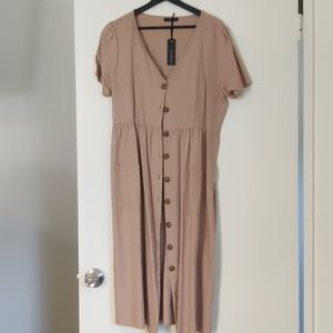 Button through Midi dress.